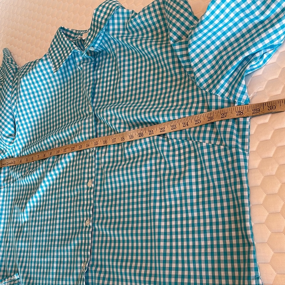 Gemilli aqua checked button down - Picture 6 of 9